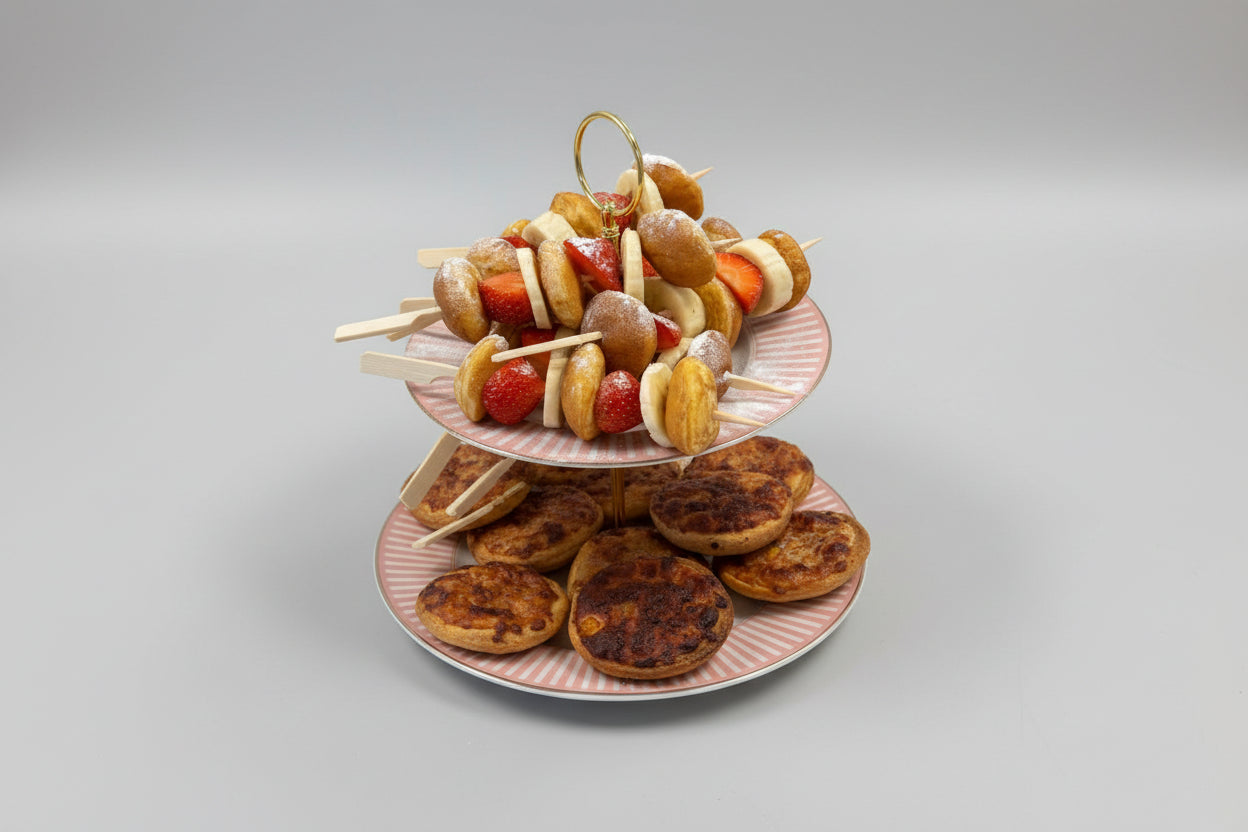 Basis catering pakket per persoon (Poffertjes & pakje drinken)