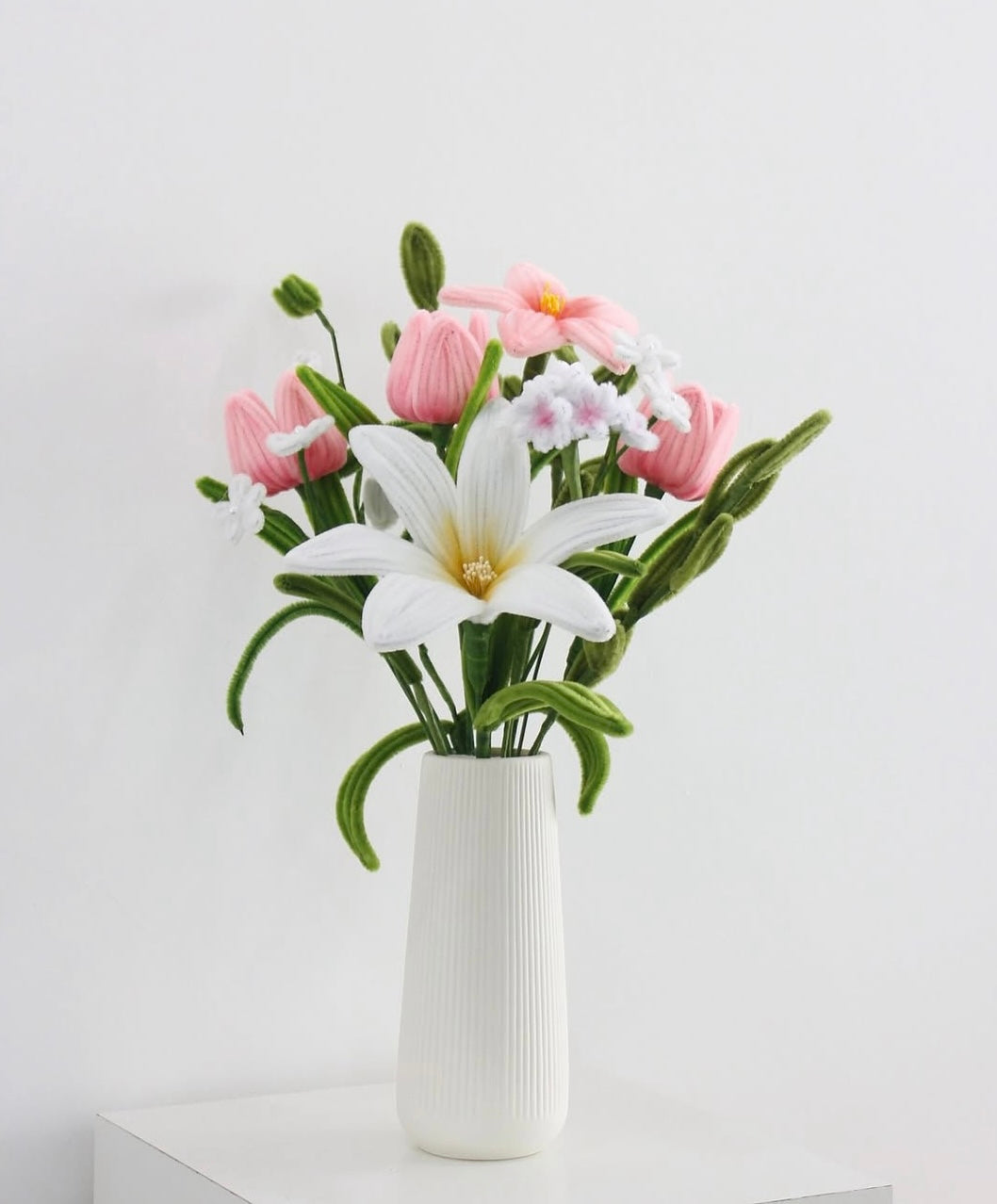 Workshop: maak je eigen chenilledraad kunstbloemenboeket