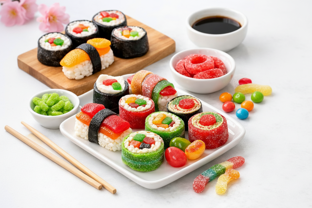 Sweet sushirol maken per persoon