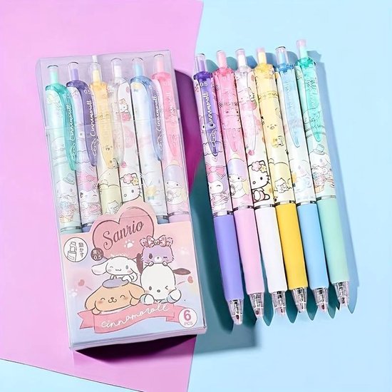 Hello Kitty - Sanrio - Cinnamoroll - Pennenset 6st